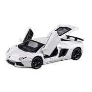 Catzon 1:32 LP740 Alloy Car Model with Pull-Back Functionality and Sound Light Effects-White
