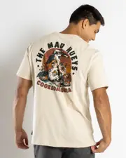 [The Mad Hueys] The Mad Hueys Men's Stranded Cookedaburra T-Shirt in Cement Grey Size 2XL 2XL Cement Grey