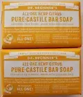 Dr. Bronner’s - Pure - Castile Bar Soap - All In One Hemp Tea Tree Lot Of 2