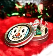 Christmas Tin 2023 Holiday Citizen Brick Minifigure (Tile NOT Included)