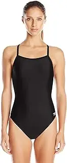 [Speedo] Women's Swimsuit One Piece PowerFlex Flyback Solid Adult Team Colors