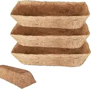Liners for - 3PCS Planter Replacement,Wall Planter Replaceable Coco Liner for Window Box, Natural Fence Flower Baskets
