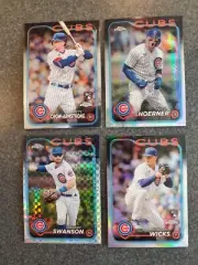 Topps Chrome 4 Card Cubs Lot! Crow-Armstrong, Swanson, Hoerner, Wicks