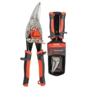 MVRK Left Cutting Offset Aviation Snip with Safety Holster Chrome Molybdenum