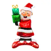Santa with Christmas Presents Standing Foil Balloon Decoration