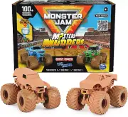 , Mystery Mudders 2-Pack Monster Trucks, Official 1:64 Grave Digger and Blue ...