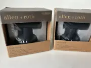 Allen + Roth LATITUDE 2 ROBE & TOWEL HOOK Matte Black Finish 2 PCs Set