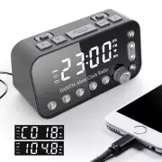 Digital DAB+FM Alarm Clock Radio Receiver Sleep Timer Tool Large Screen Display