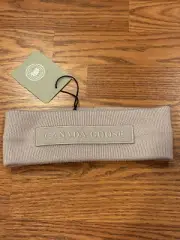 NWT Canada Goose Tonal Emblem Ear Warmer Headband Wool Lucent Rose Light Pink