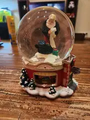 2001 HARLEY DAVIDSON Harley Claus Checking List SNOW GLOBE Santa 97914-02z LARGE