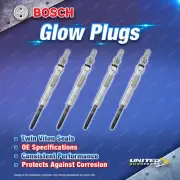 4 x Bosch Glow Plugs for Peugeot 4007 ST SV 2.2L DW12 I4 16V 2009-2014 (for: Peugeot)