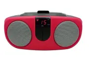 Portable Cd Player with Am/FM Radio Boombox (Red)