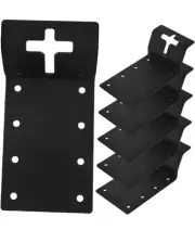6Pcs T-Post Support Bracket for Mailbox Birdhouse Garden Fence Post Deck 4.48"