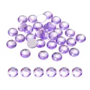50Pcs Flat Back Round Rhinestones 14mm SS45 Light Purple Crystal Rhinestones