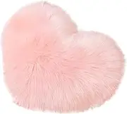 MOLUCKFU Sofa Throw Pillow Area Rug Novelty Valentine Pillows for Couch Love Fluffy Cushion Covers Red Cushions Heart Shape Blanket Hearts Scheme Comforter Outdoor 9x12 Rug Pink Pp Cotton