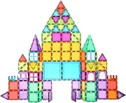 BMAG Magnetic Building Blocks Set, Magnet Tiles Stacking Toys 3D Preschool STEM Educational Construction Kit for Kids... 120PCS Multicolored