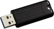 Verbatim PinStripe 64GB USB 3.0 Flash Drive (49318) 2411558 4 Pack