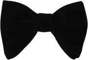 [Lovacely] Mens Oversized Velvet Bow Tie Solid Color Formal Tuxedo Pre-Tied Big Bowtie