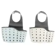 2 Pcs Catcher Kit Sink Drainer Basket Sponge Storage Baskets
