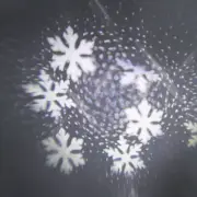 US 100-240V LED Hollow Star Snowflake Projector Light Rotation Lamp For Christma