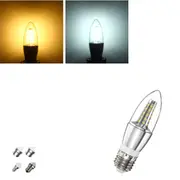 E27 E14 E12 B22 B15 6W 35 SMD 2835 LED Cone Candle Warm White Pure White Light Lamp Bulb AC85-265V E12 WHITE