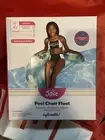 Justice Pool Chair Float Ergonomic Backrest for Upright Seating w/ Handles Teal