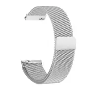 2Pcs Milan Couples Watch Loop Magnetic Strap For Samsung Watch 22MM - Silver