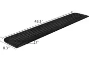 MAGIC UNION 1" Rise Solid Rubber Power Wheelchair Threshold Ramp Doorway New