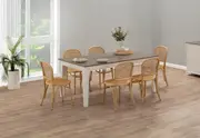 MARSEILLE 7 Piece Dining Suite with Toulouse Dining Chairs
