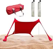 Beach Tent Sun Shelter,UPF50+ Sun Shelter | Portable Wind-Proof Sunshade Beach Tent for Park Vacation Family Outing Camping Fishing Picnic