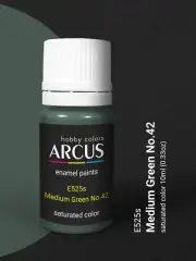 Arcus 525 - Enamel paint USAF Medium Green No. 42 Saturated color 10ml