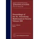 PROCEEDINGS OF THE ST. PETERSBURG MATHEMATI 13 9780821844618