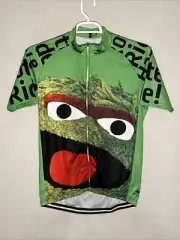 Brainstorm Gear Women’s Cycling Jersey Size XL Sesame Street Oscar The Grouch