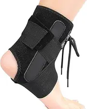 Ankle Braces for Men | Lace up Ankle Support Stabilizer Adjustable | Elastic Foot Stabilizer for Running, Basketball, Volleyball, Tennis