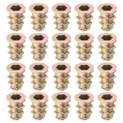 150Pcs Threaded Inserts, M4-0.7x10 Zinc Alloy Hex-Flanged Nut Threaded Inserts