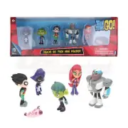 Deluxe 6 Pack Teen Titans Go Teen Titans Mini Action Figure Box Set