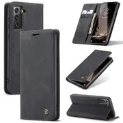 CaseMe Samsung Galaxy S21 FE 5G Fan Edition Classic Folio Case Cover [Black]