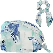 [YTYVAGT] Scrub Caps Women,Scrub Hats Suitable for Women,Animal Camel Lion Giraffe Owl