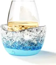 Wine Chiller for Glass Stemless Wine Glass Chiller Keeps Your Glasses, 10 color