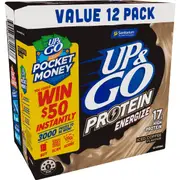Up&Go Protein Energize Iced Coffee Flavour Breakfast Drink 250mL x 12 pack