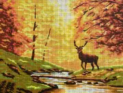 Needlepoint tapestry painted canvas 40.144 - Autumn (16"x20") GobelinL