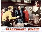 Blackboard Jungle Lobby Card Vic Morrow Glenn Ford 1955 Old Movie Photo