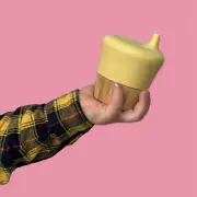 Kids Organic Bamboo & Silicone Sippy Cup For Babies &Toddlers