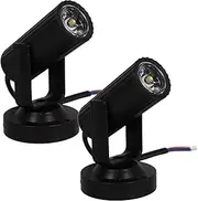 Totority LED Stage Lighting 2Packs, Sound-Activated Mirror Projector Spotlight with RGB Color Changing Effects, Compact DJ Disco Ball Light for Clubs, Parties & Home Use