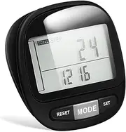 Toddmomy Step Counter Walking Pedometer 3D Sensor Technology Compact and Portable Easy One-Button Operation 7-Day Memory for Outdoor Activities
