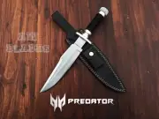 Predator Movie Knife Handmade Jack Crain Replica Bowie Knife With Leather Sheath