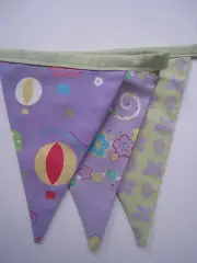 Bunting/flags Fabric Hot Air Balloon REDUCED PRICE Gift Party Shower nursery