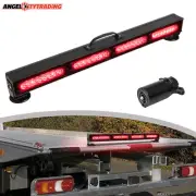 LED Wireless 7 Pin Tow Trailer Light Bar Battery Flashing Warning Magnetic Light