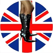 Slipmat Slip Mat Scratch Pad Felt for Any 12" LP DJ Vinyl Turntable Record Player Custom Graphical - Flag Brit Boots