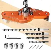 Floating Shelf Drill Bit Set | 1/2x11.8inches Jig Kit Doweling Floating Shelf Drill Bit Set | Straight Hole Drill Guide Centering Installation Hardware Kit for Carpenters